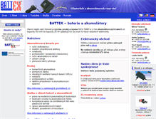 Tablet Screenshot of battex.cz